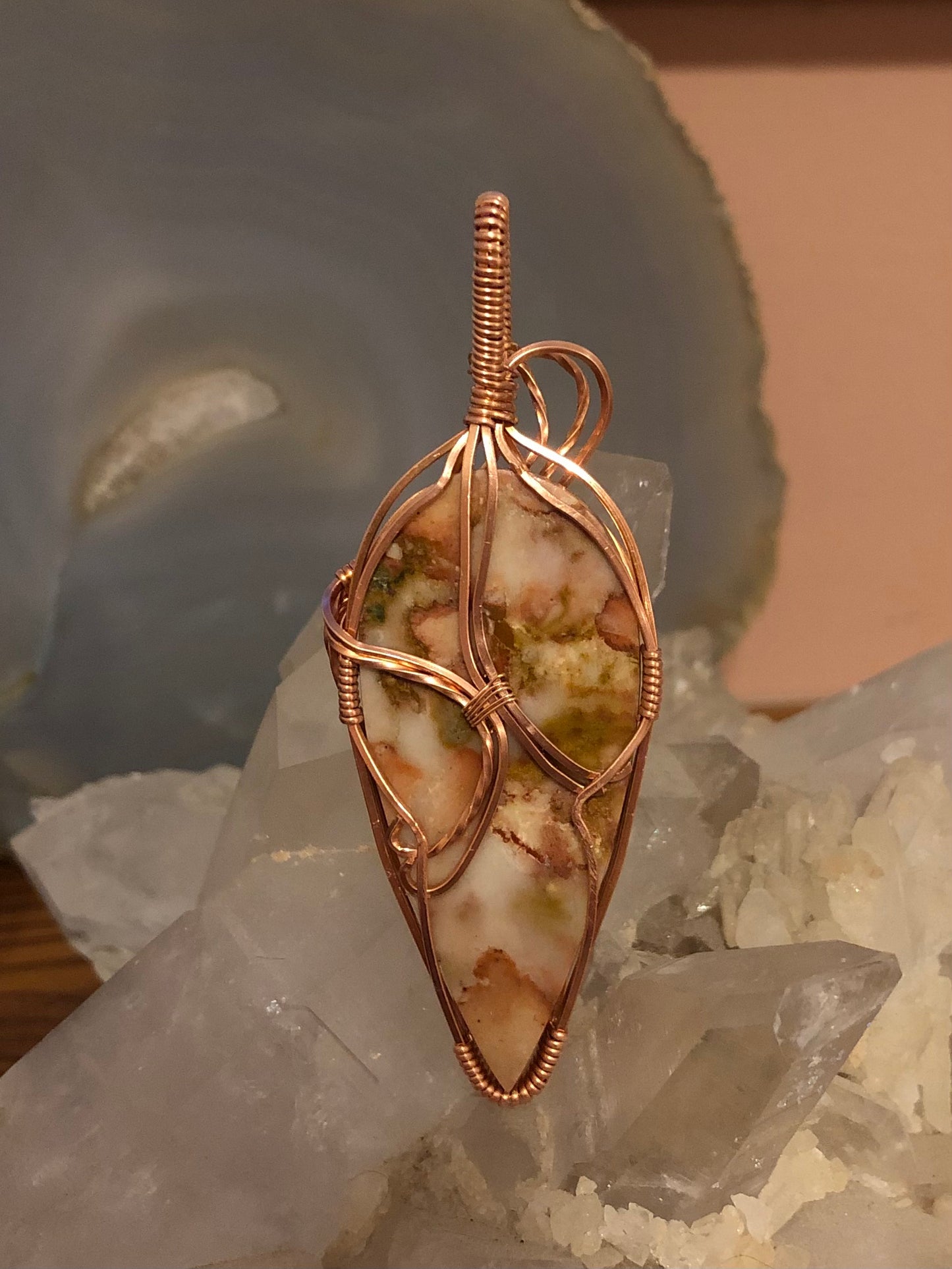 Rose Garden Jasper in Copper