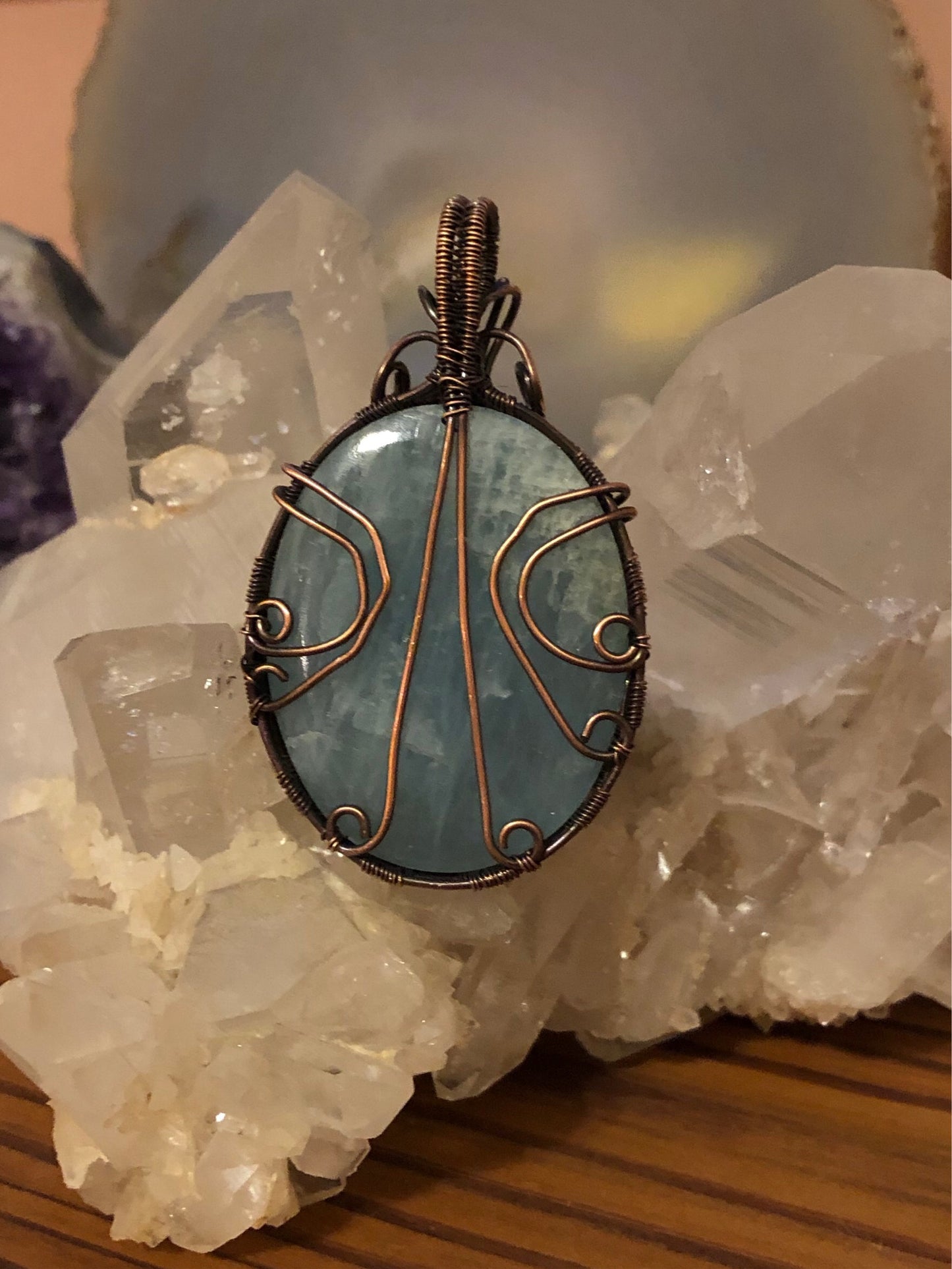 Aquamarine in Copper
